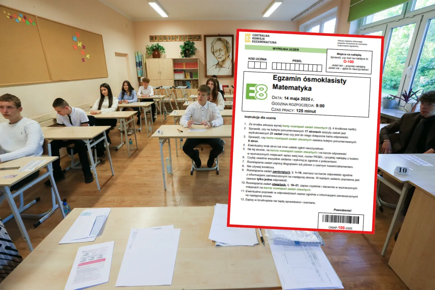 Egzamin ósmoklasisty 2025. Matematyka [ARKUSZE CKE]