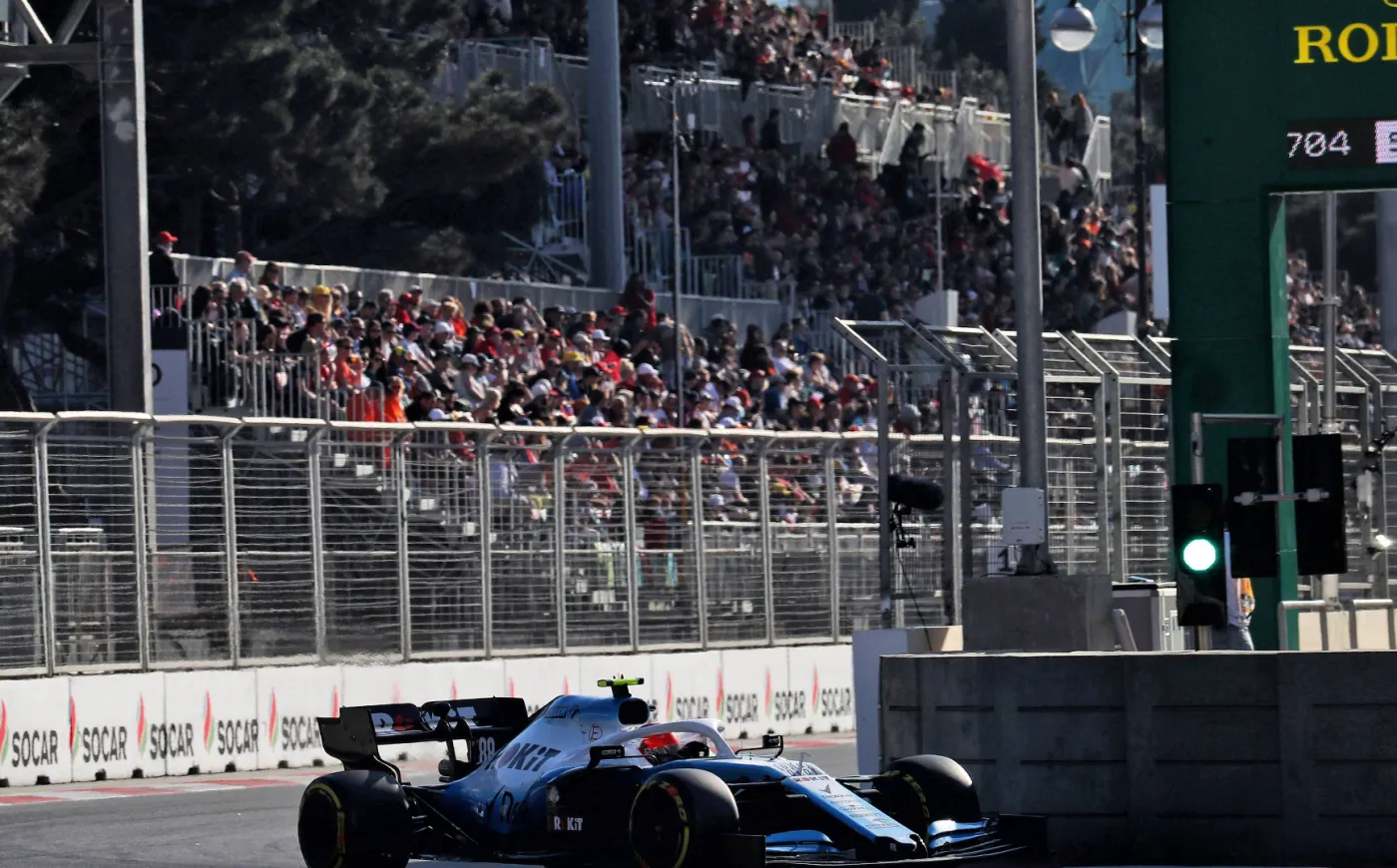 Robert Kubica podczas GP Azerbejdżanu w 2019 roku