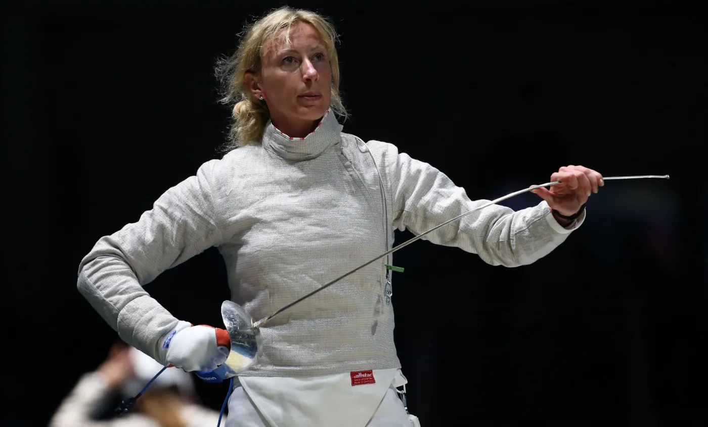 Aleksandra Socha podczas występu na igrzyskach w Rio