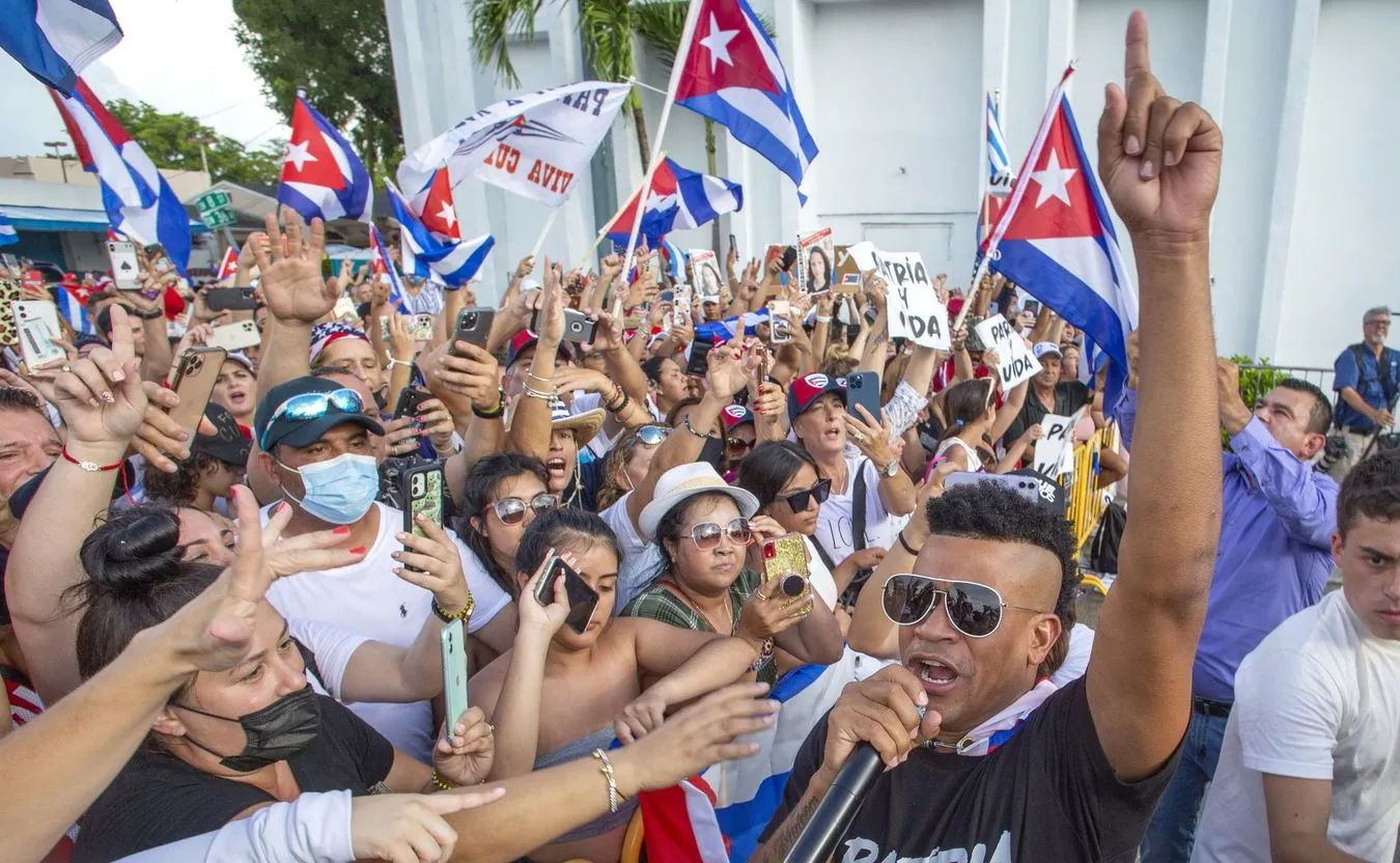 Demonstracje w Miami dla poparcia protestów na Kubie