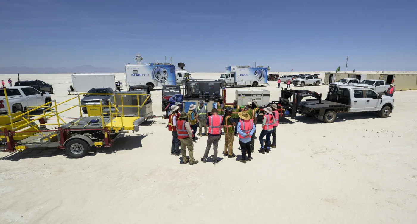 Przygotowania w miejscu lądowania kapsuły Starliner