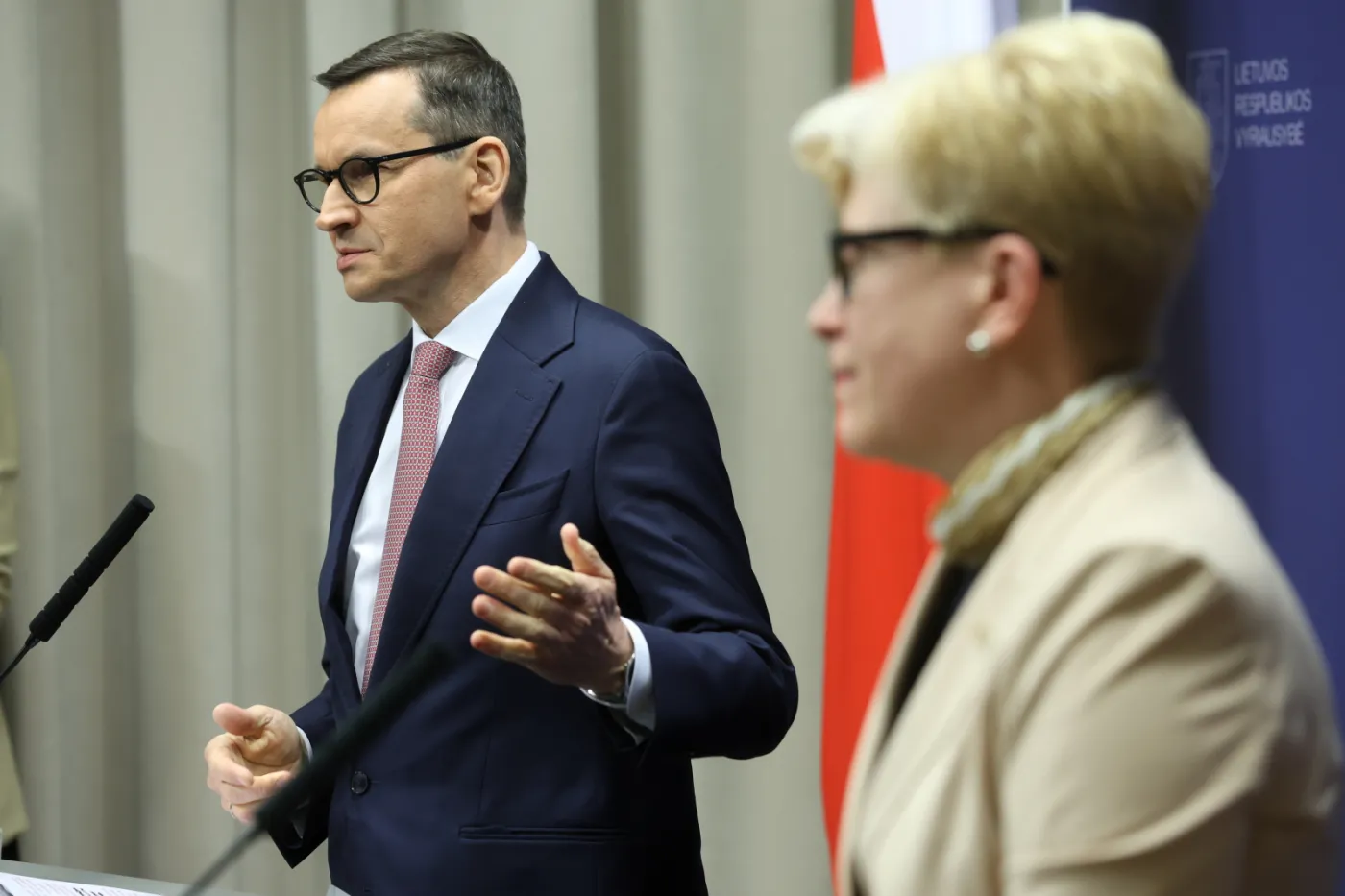 Mateusz Morawiecki z premier Litwy Ingridą Szimonyte