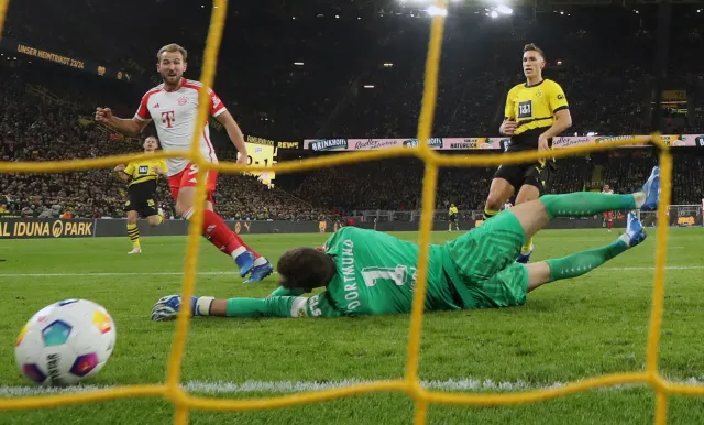 Za Lewandowskim w Monachium już nikt nie tęskni. Kane katem Borussii Dortmund [WIDEO]