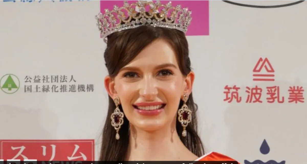 Pochodząca z Ukrainy Miss Japonii zrzekła się korony. W tle niewygodne szczegóły z jej życia [WIDEO]