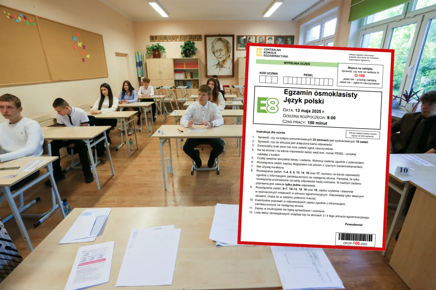 Egzamin ósmoklasisty 2025. Język polski [ARKUSZE CKE]