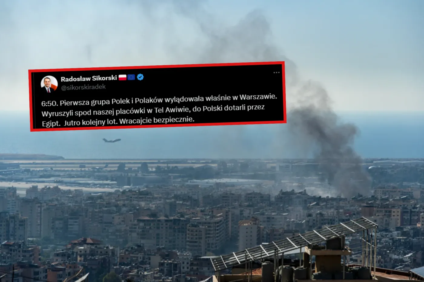 Wojna na Bliskim Wschodzie. Polacy wracają do kraju