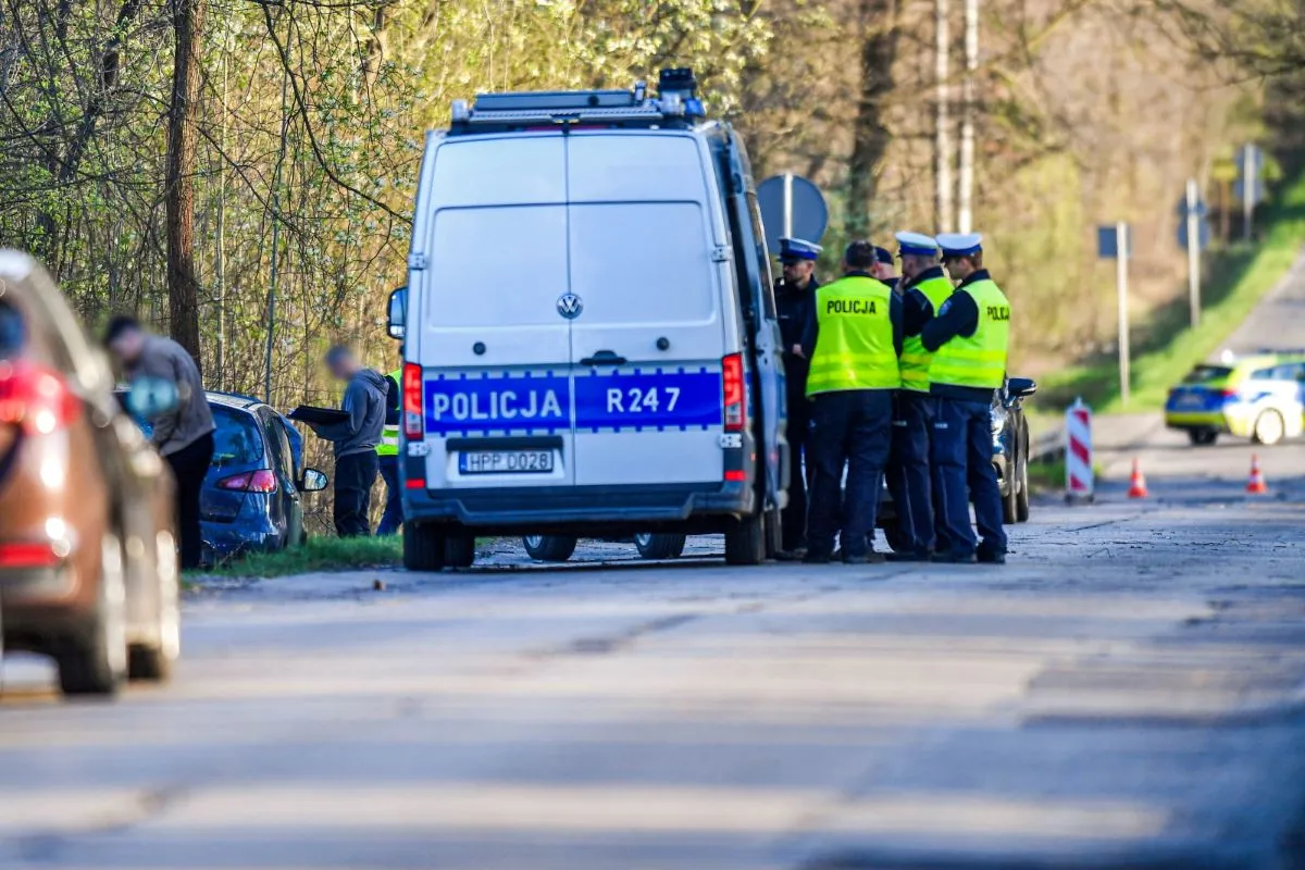Miejsce wypadku, w którym zginął poseł Łukasz Litewka