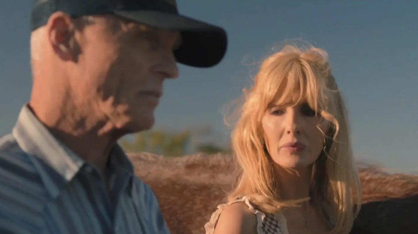 Ed Harris i Kelly Reilly w serialu "Ranczo Duttonów"