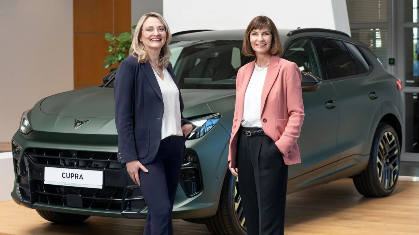 Antje Dummer, nowa szefowa finansów VGP i Carla Wentzel, prezes zarządu Volkswagen Group Polska
