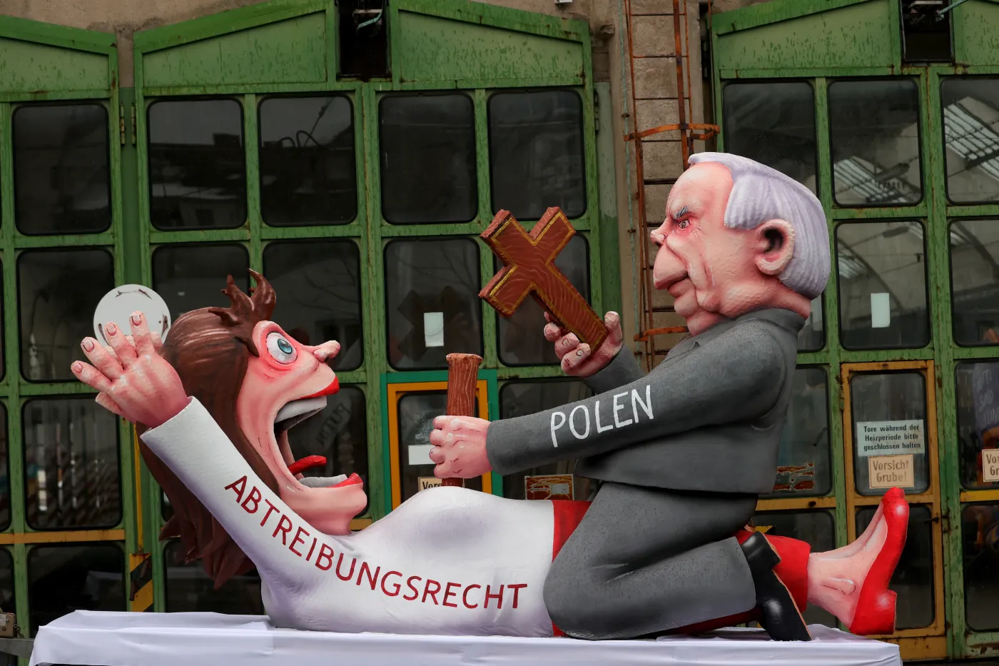 Jeden z motywów platformy karnawałowej w Duesseldorfie