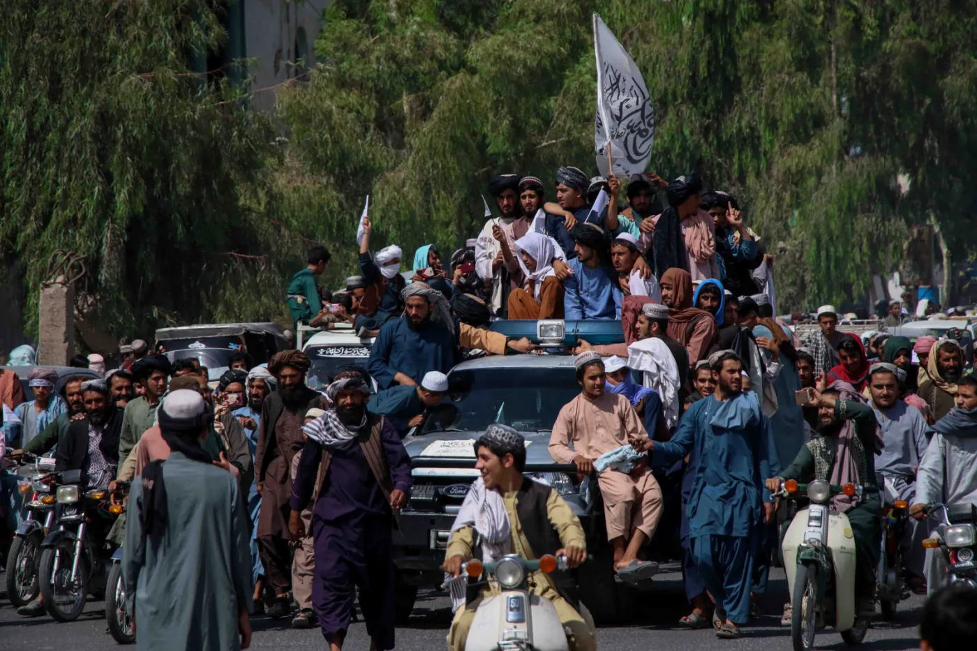 Afganistan. Talibowie świętują opuszczenie Afganistanu przez siły USA