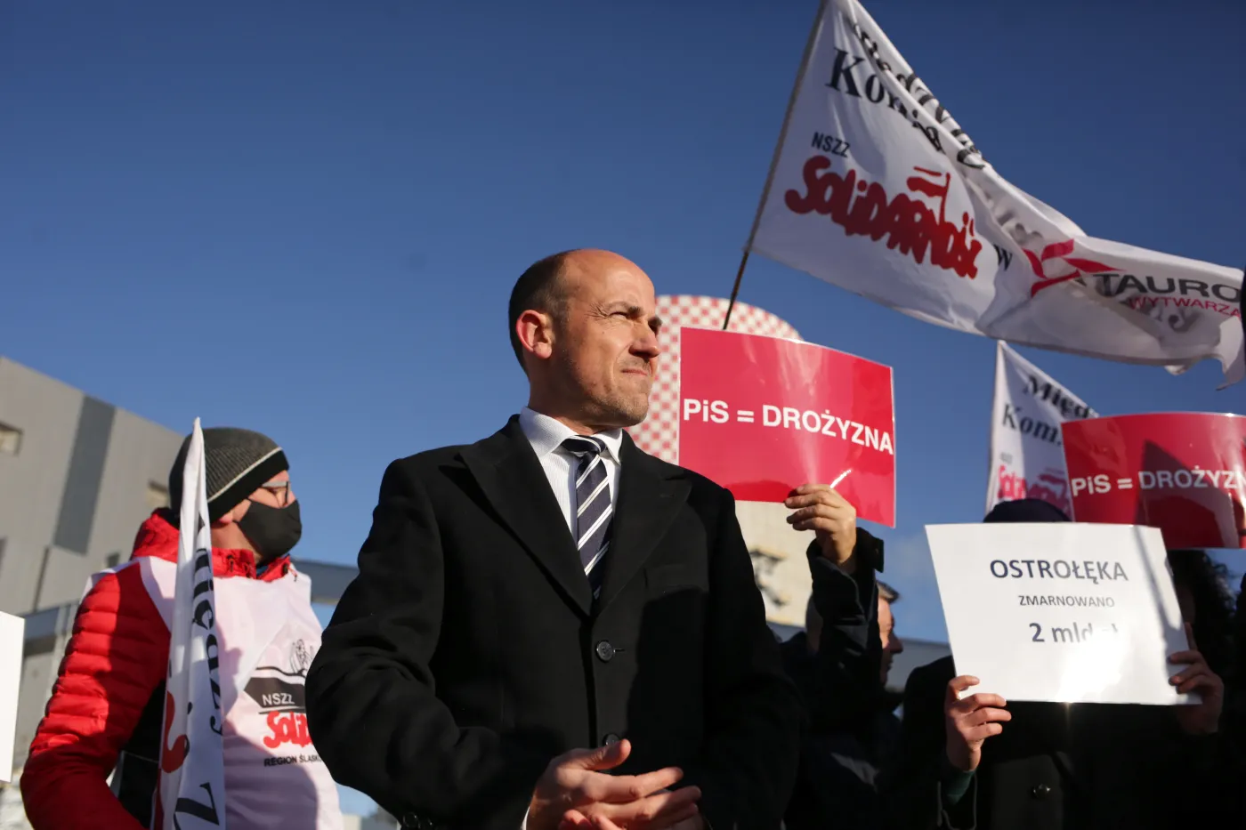 Budka kontra związkowcy. Starcie przy elektrowni w Jaworznie