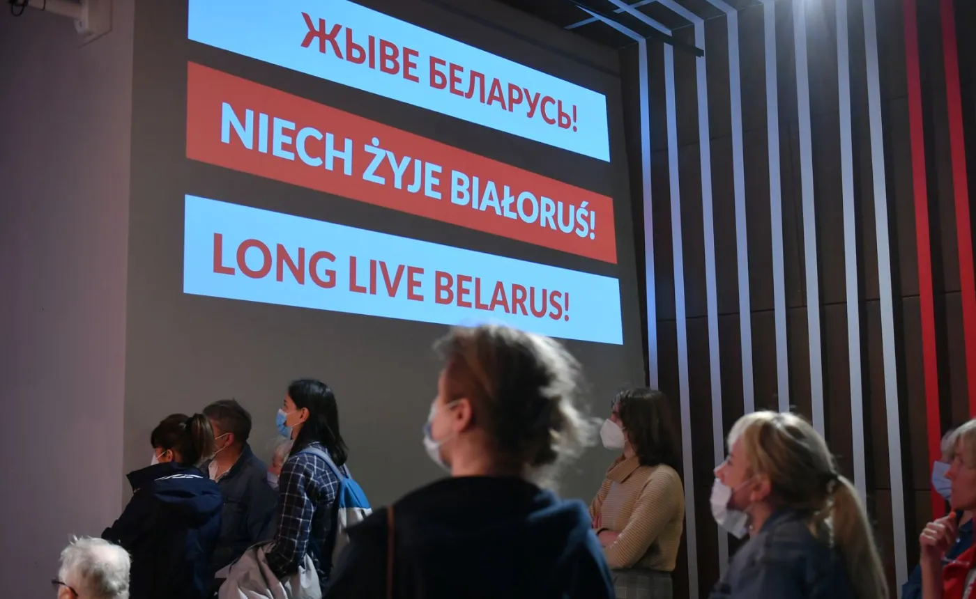 Białoruskie MSW uznało za "symbolikę nazistowską" hasło opozycji "Żywie Biełaruś!"