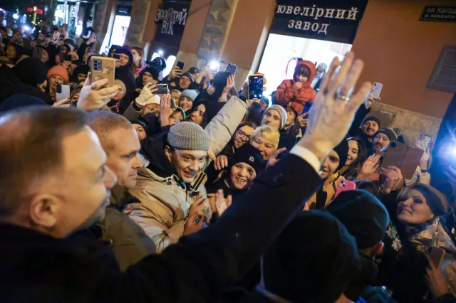 Tak mieszkańcy Lwowa witali prezydenta Dudę