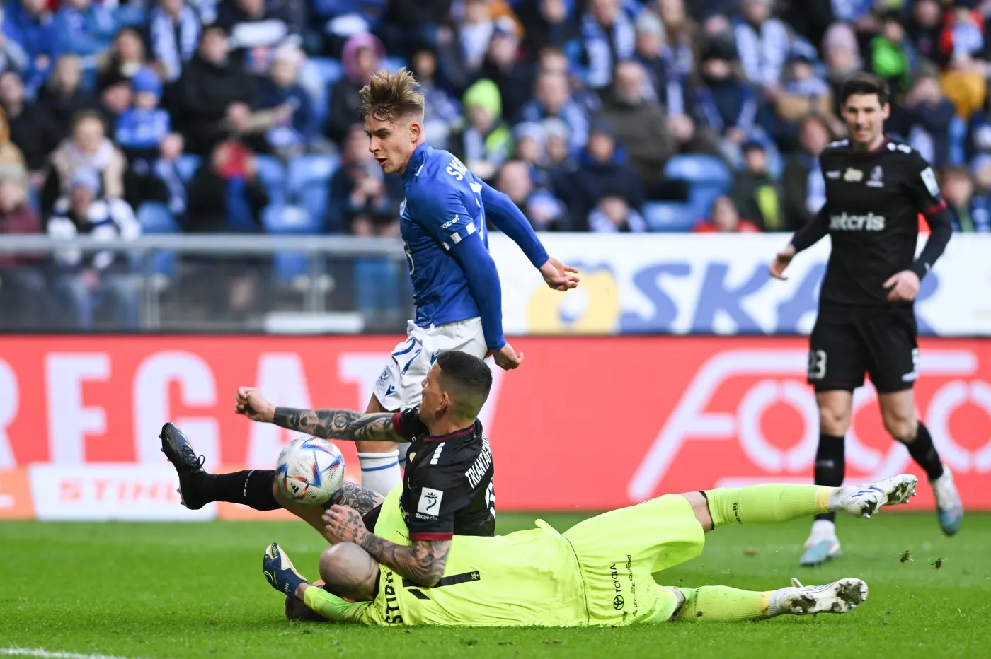 Michał Skóraś, Kostas Triantafyllopoulos i Dante Stipica