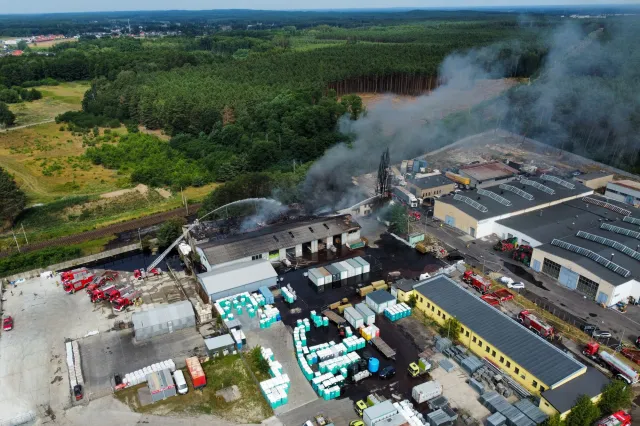 Pożar składowiska odpadów. Prezydent Zielonej Góry zabrał głos
