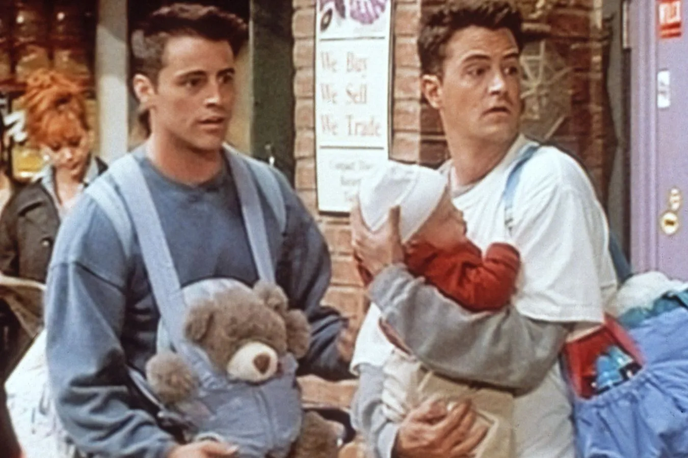 Przyjaciele, serial komediowy. Matt LeBlanc, Matthew Perry