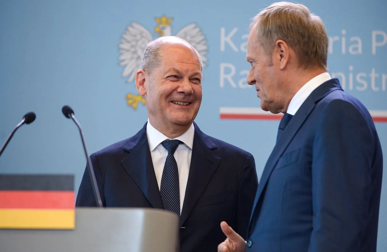 Donad Tusk, Olaf Scholz