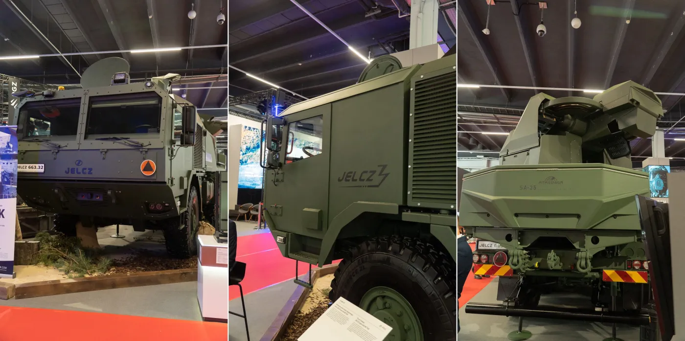 Samobieżna armata kal. 35 mm SA-35 na podwoziu Jelcz 6x6