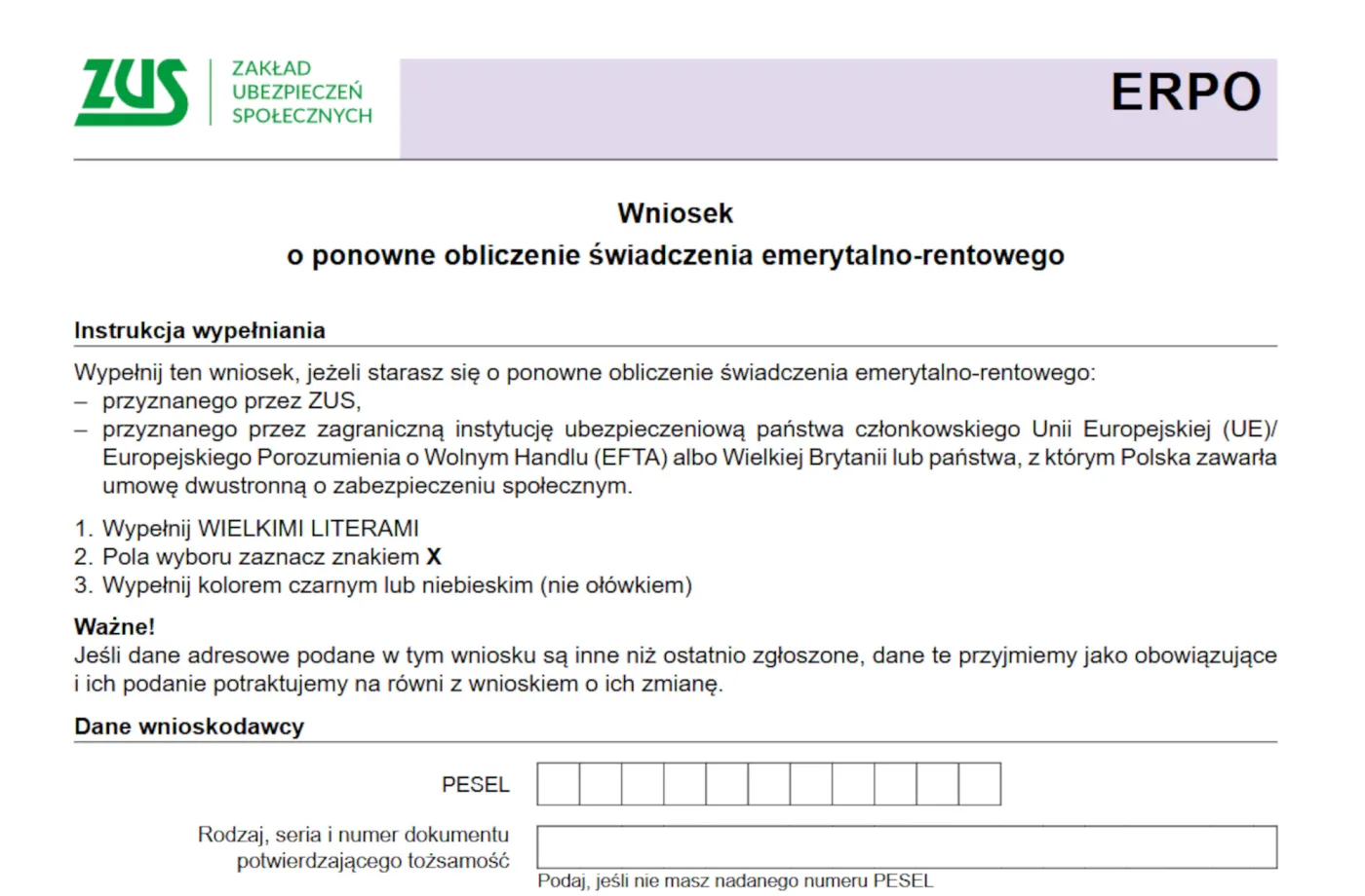 Emerytura wyższa po ponownym przeliczeniu - jak zgłosić do ZUS?