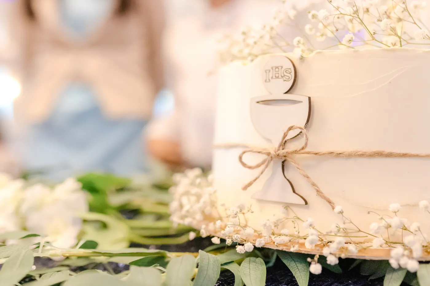 Large,Communion,Cake,Served,At,First,Holy,Communion,Celebration