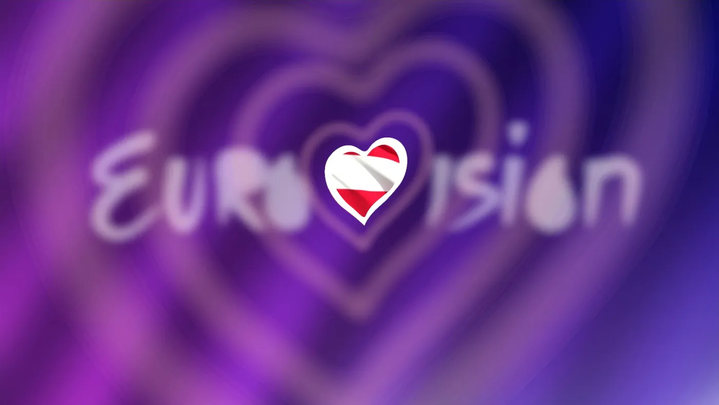 Eurovision,2026.,Austria.,Flag,Of,Austria,In,A,White,Heart