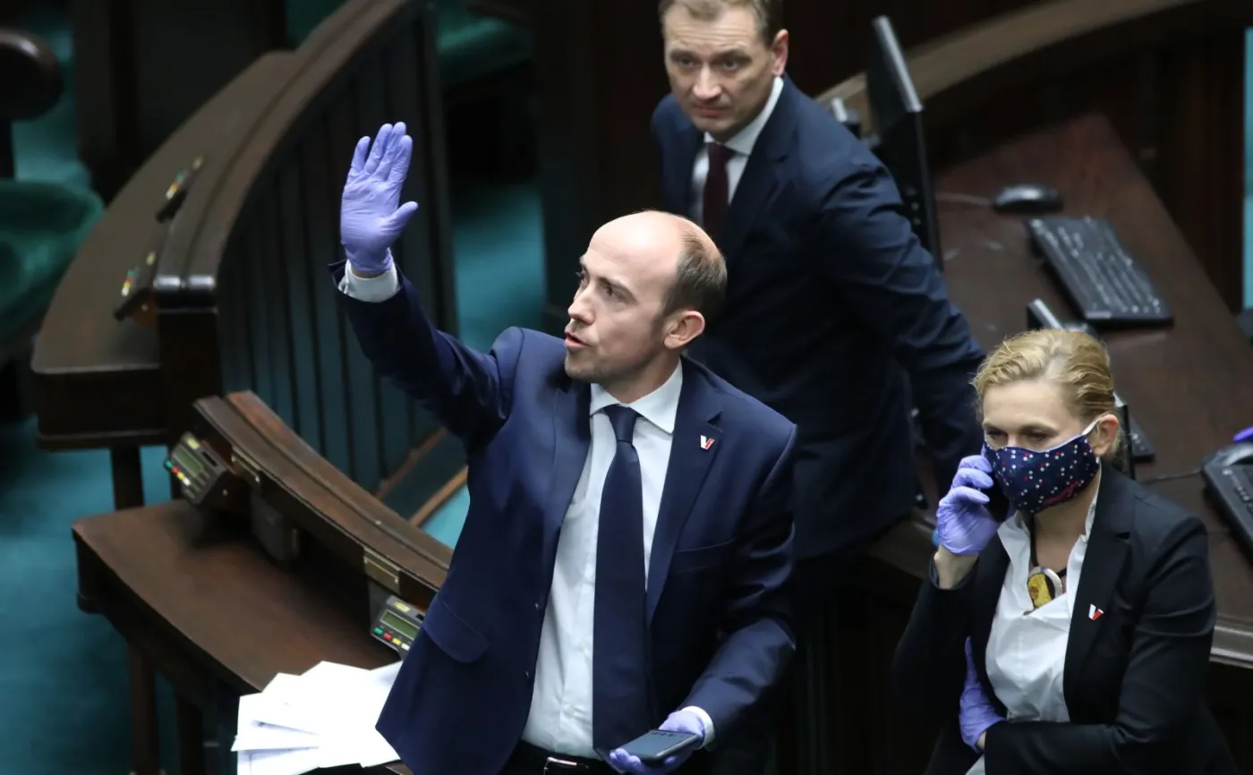 Borys Budka, Barbara Nowacka i Sławomir Nitras w Sejmie