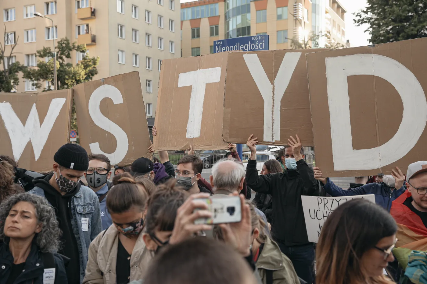 Manifestacja przed siedzibą Straży Granicznej w Warszawie