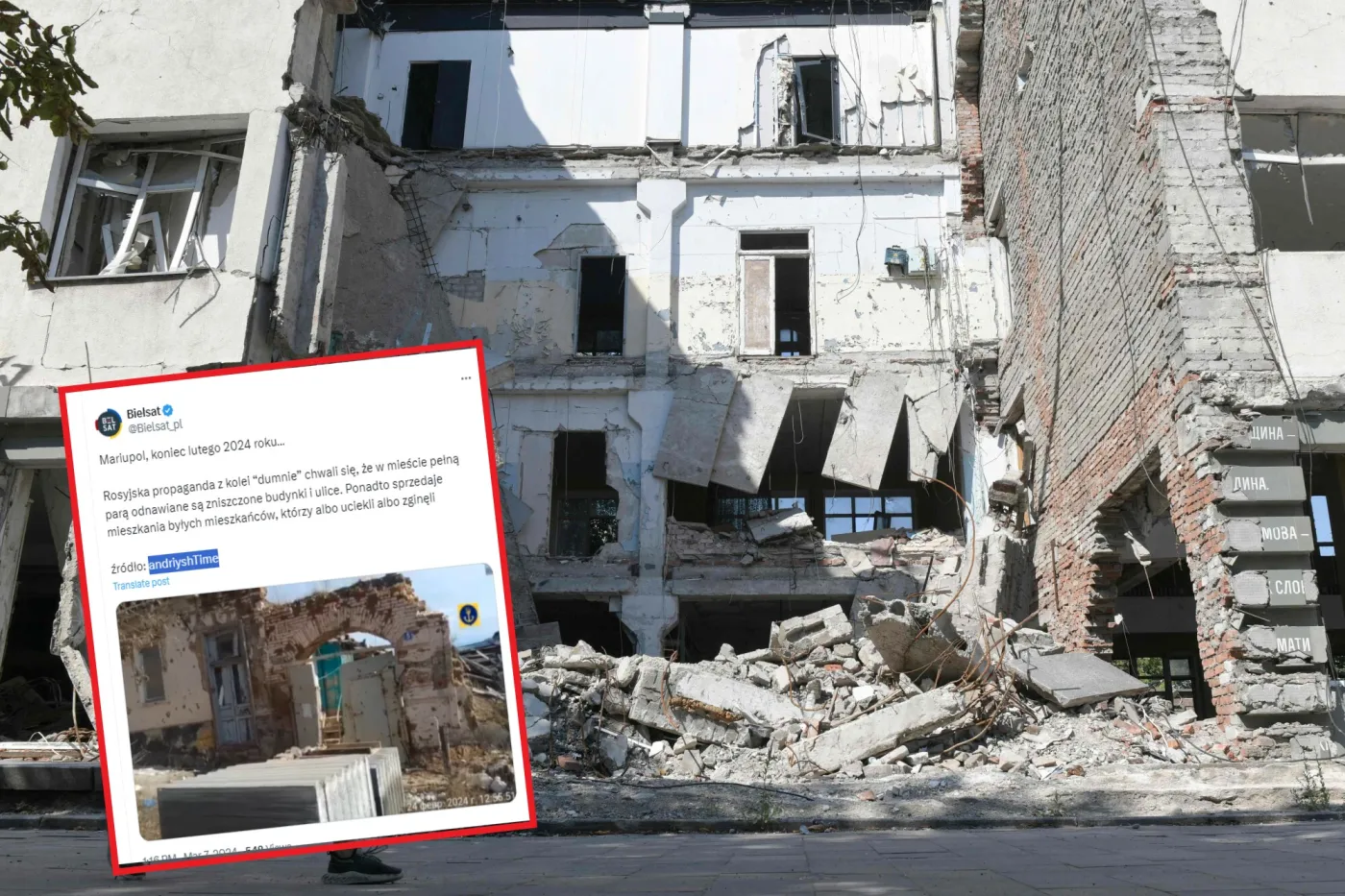 W Mariupolu sprzedają mieszkania. Rosyjska propaganda nie zna granic