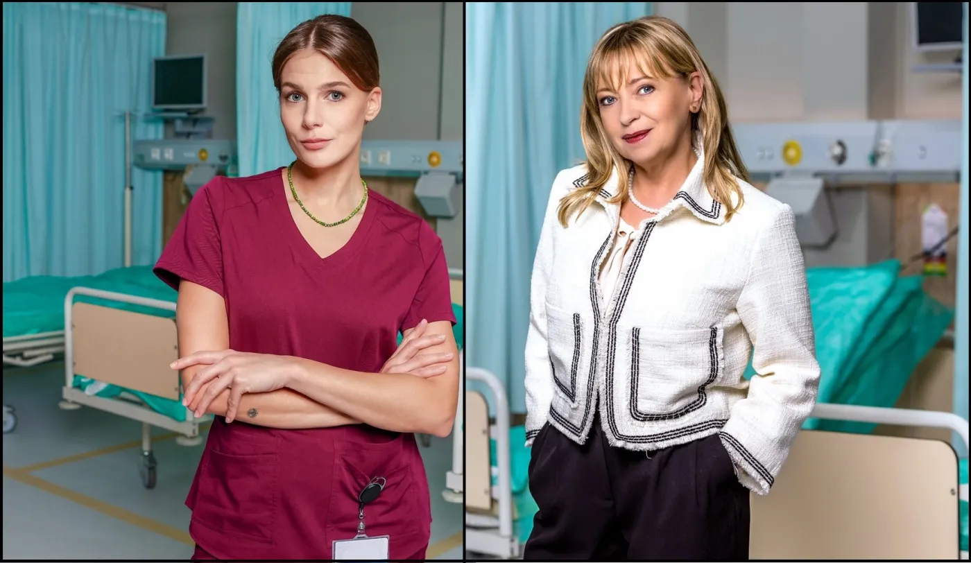 Marta Wierzbicka i Dorota Segda w serialu "Szpital św. Anny"