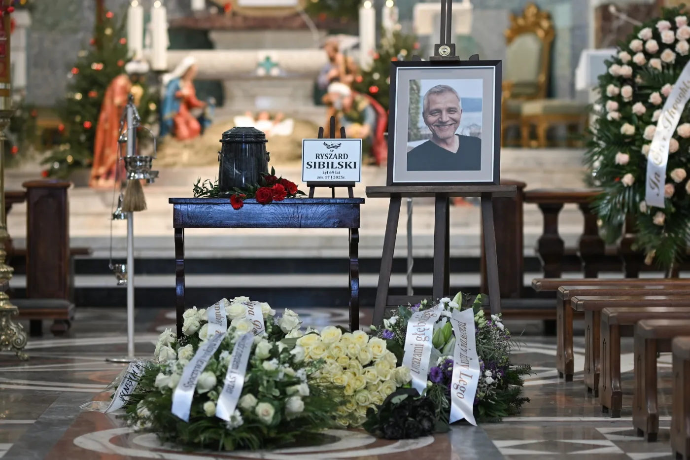 Uroczystości pogrzebowe Ryszarda  Sibilskiego, męża Ewy Bem 