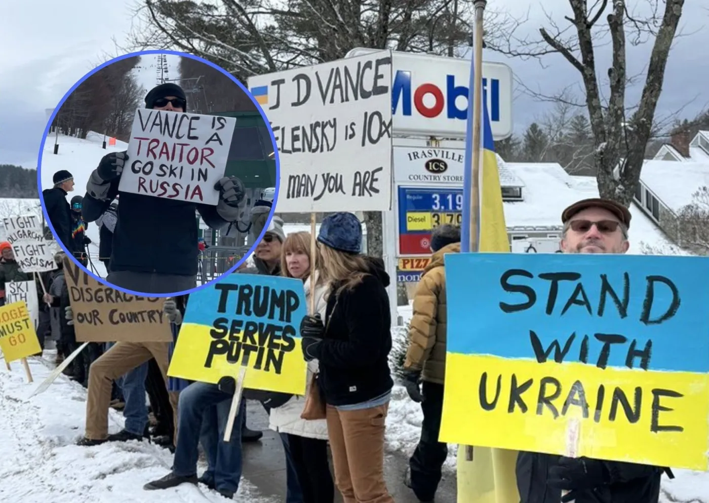 J.D. Vance pojechał na urlop. Tak przywitał go wściekły tłum