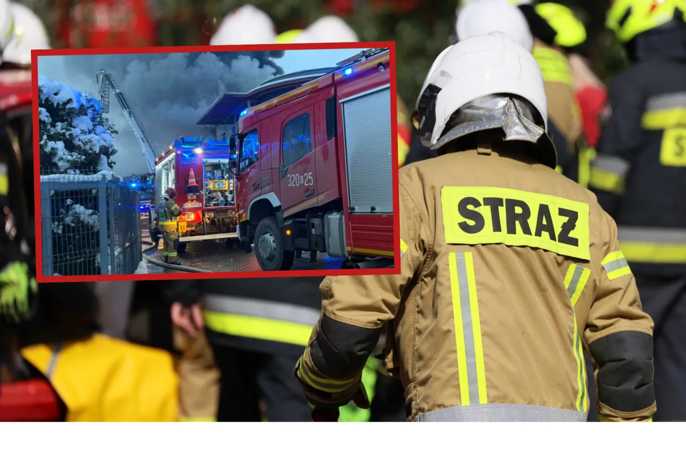 Potężny pożar pod Krakowem. 100 strażaków walczy z ogniem