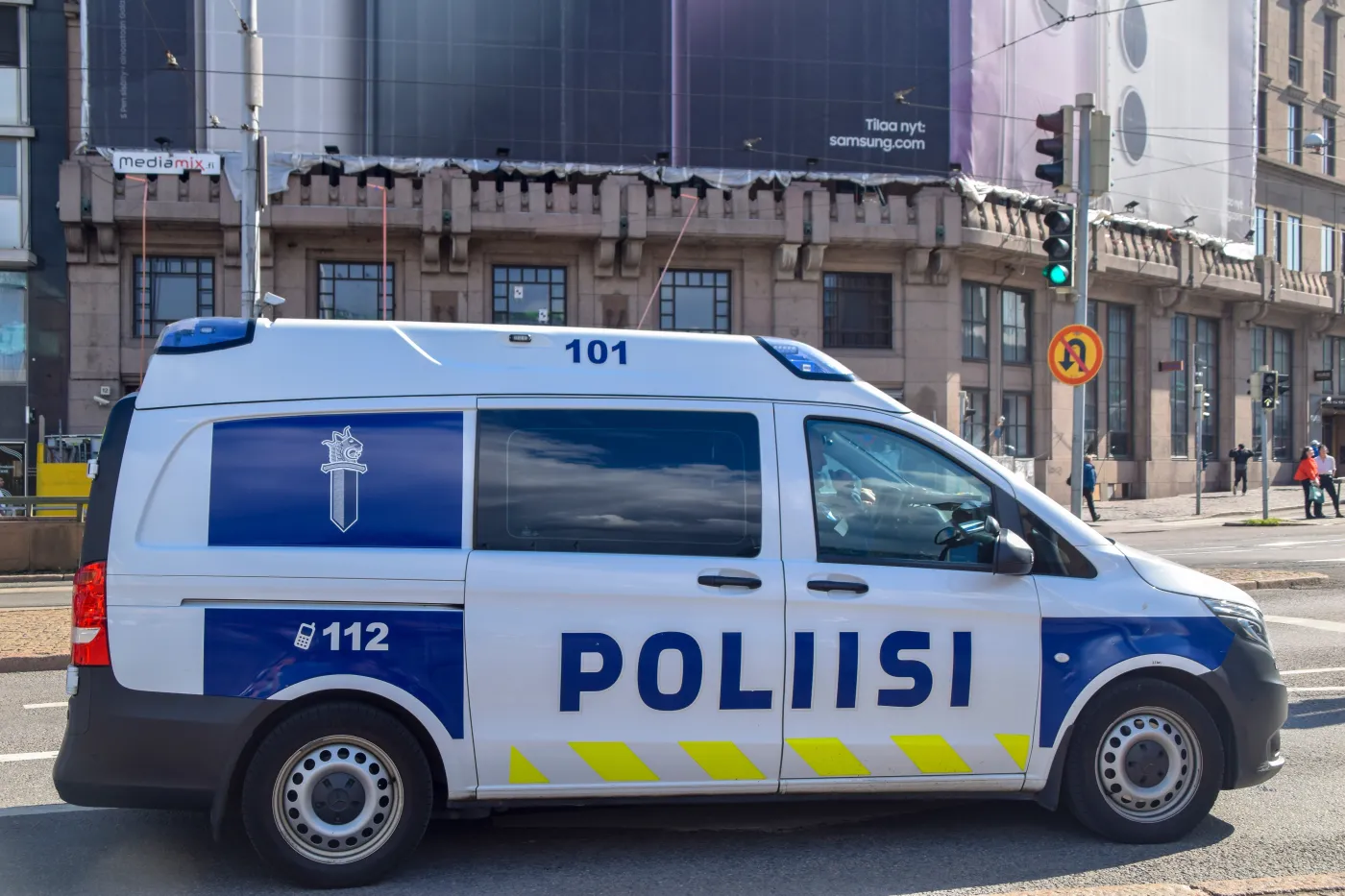 Helsinki,,Finland.,July,22,,2023.,A,Finnish,Police,Van,Parking