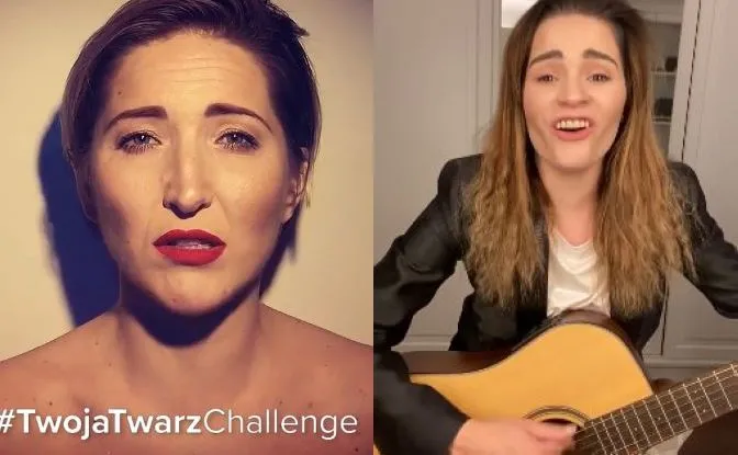 Steczkowska jako Miley Cyrus, Lisowska jako Smokie. Gwiazdy dołączają do #twojatwarzchallenge