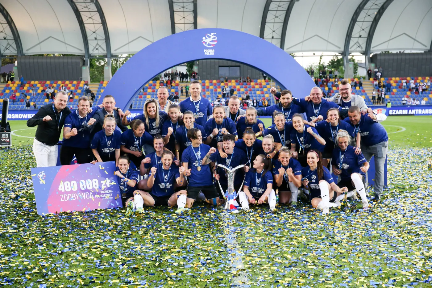 Piłkarki Czarnych Sosnowiec triumfatorkami Pucharu Polski