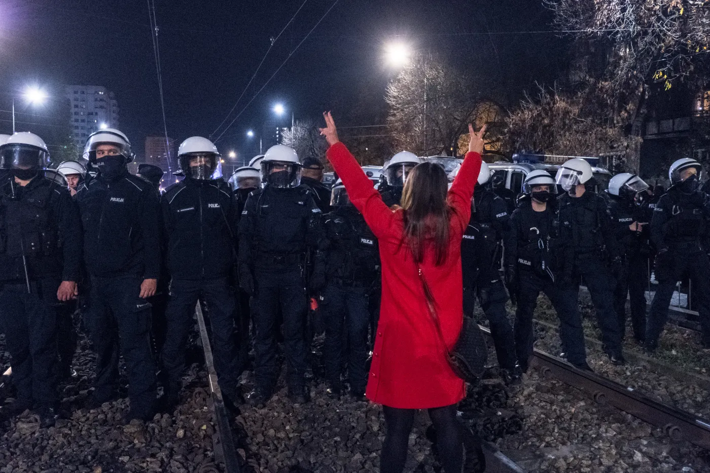 Październik 2020. Protest przed domem Jarosława Kaczyńskiego