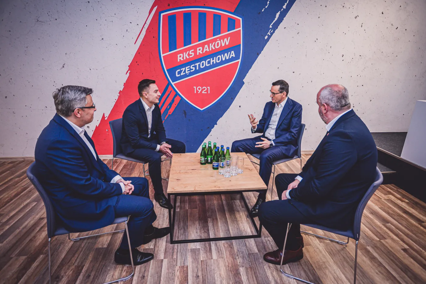 Wizyta premiera Mateusza Morawieckiego w Rakowie Częstochowa