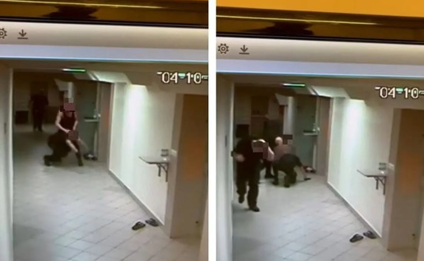 Pobicie na komendzie. Policjanci nie dali rady rosłemu mężczyźnie