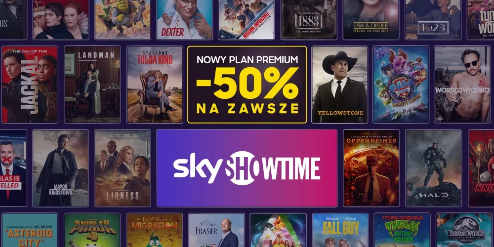 Promocja 50 proc. na subskrypcję Premium platformy SkyShowtime