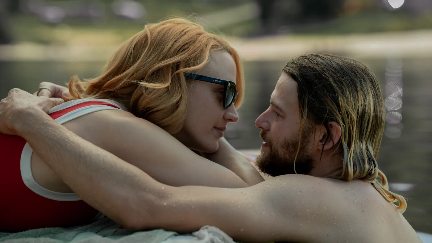 Jaśmina Polak i Mateusz Kościukiewicz w serialu "Wzgórze psów"