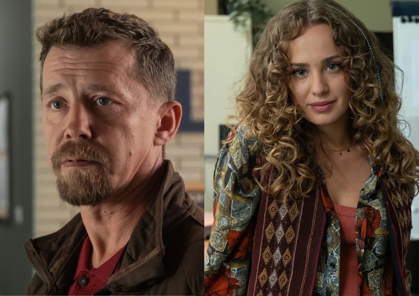 Bartosz Obuchowicz i Wiktoria Gąsiewska w serialu "Młode gliny"