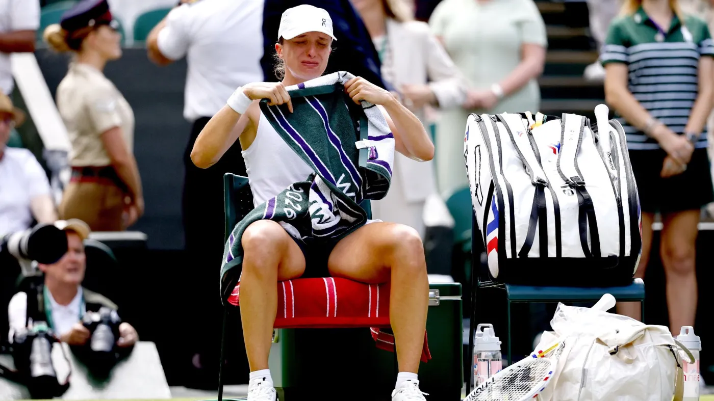 Łzy Świątek na Wimbledonie. Rozpłakała się po meczu z Townsend