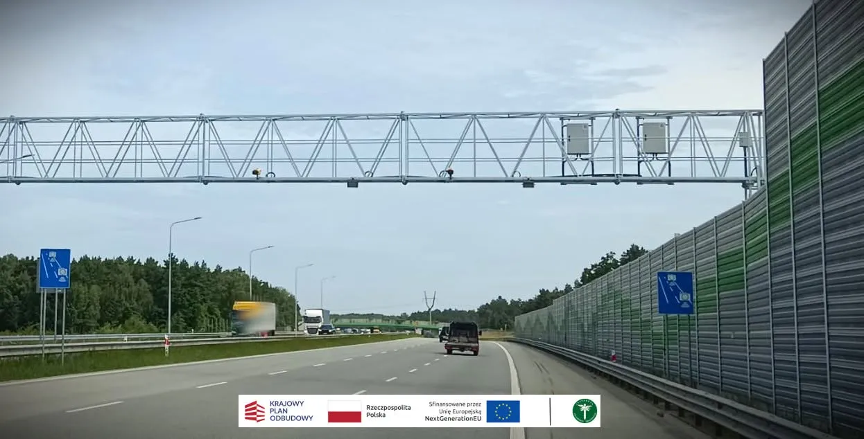 Odcinkowy pomiar prędkości na autostradzie A1 (19 km długości)