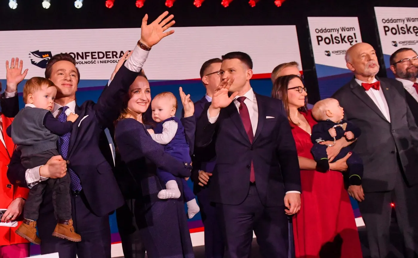 Krzysztof Bosak, Karina Bosak, Sławomir Mentzen, Janusz Korwin-Mikke