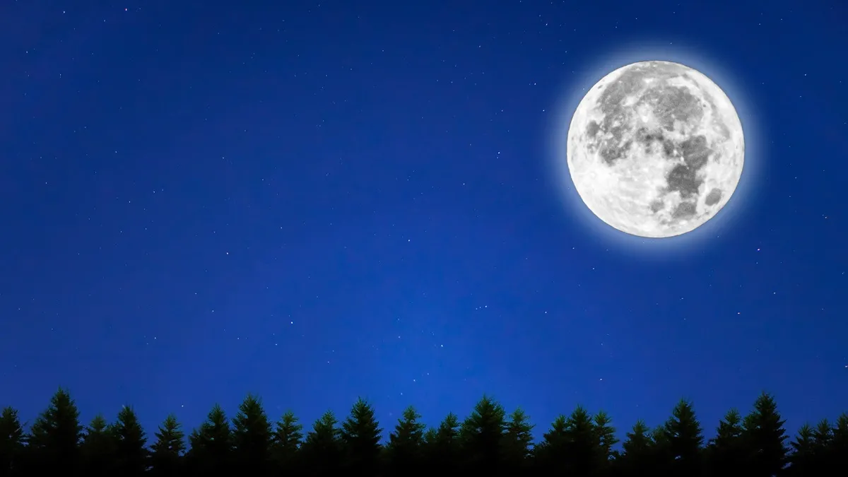 Pełnia Księżyca - listopad 2024 [GODZINA]