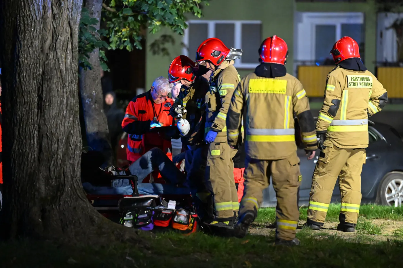 Potężny pożar w Koszalinie. Mieszkańcy wybiegali z bloku, są ranni