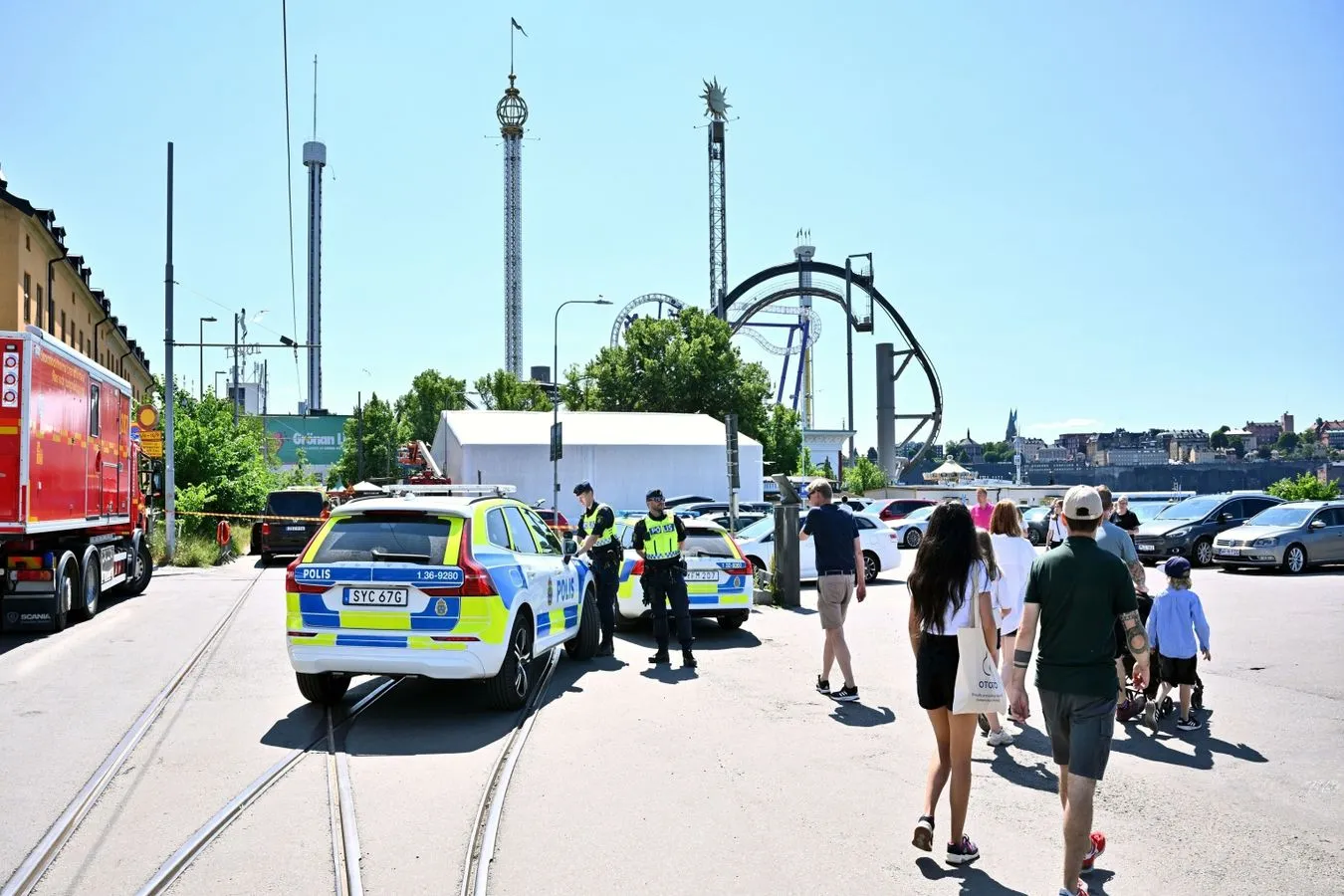 Wypadek kolejki górskiej w parku rozrywki Groena Lund w Sztokholmie