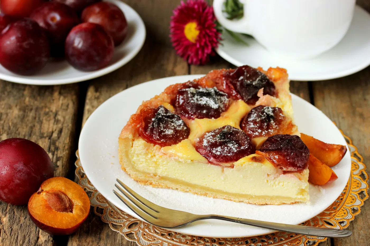 Placek z serem i śliwkami siostry Anastazji. Lepszego ciasta nie jedliście