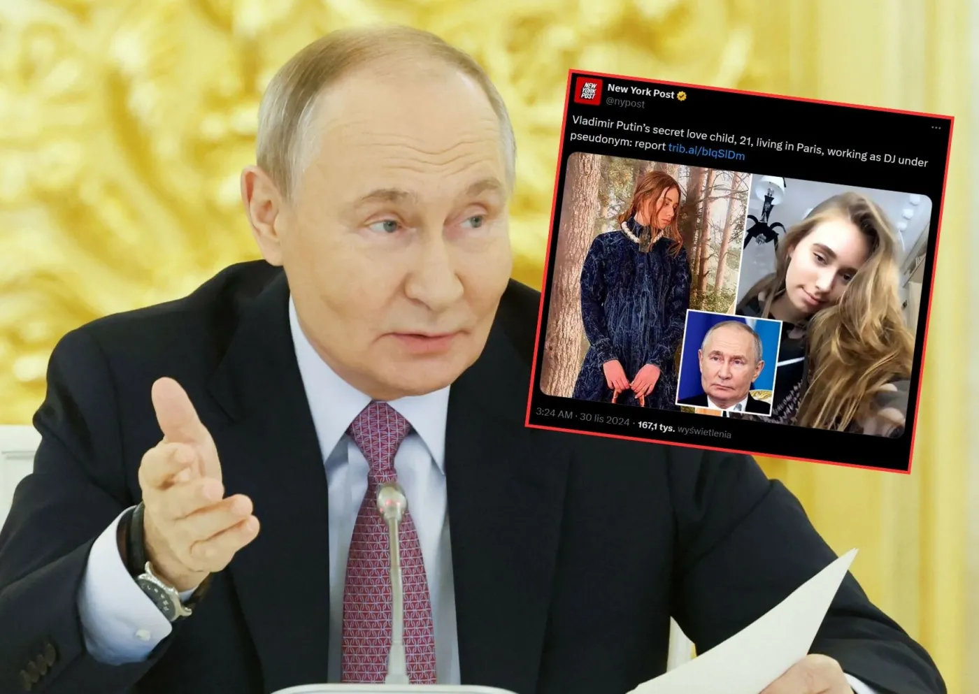 Ukrywana córka Putina żyje w Paryżu. Posługuje się dwoma nazwiskami